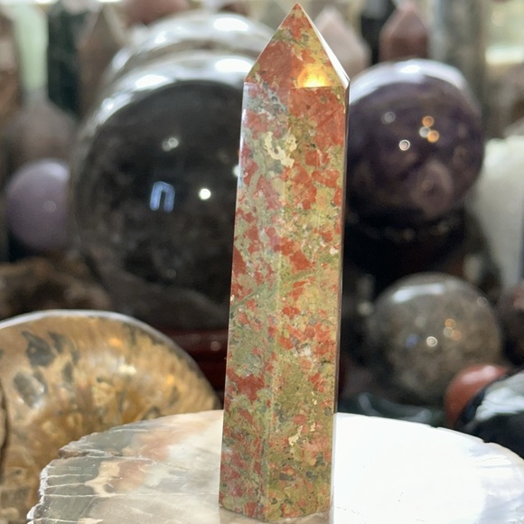 Unakite Crystal Point! - Picture 4 of 4